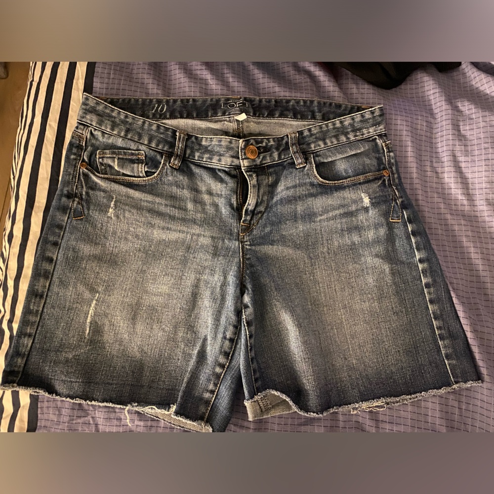 LOFT Blue Jean Shorts